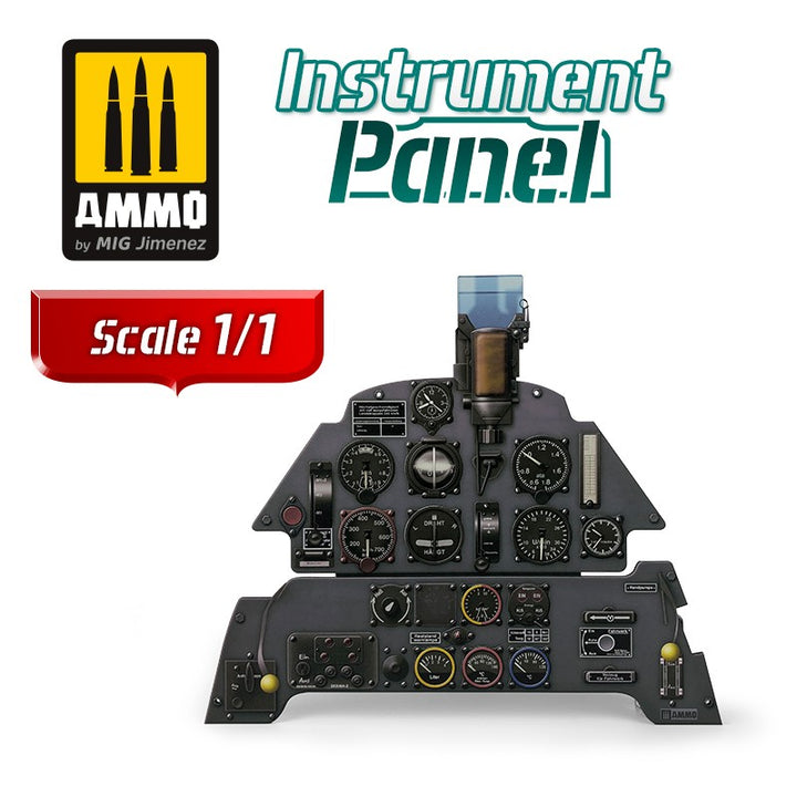 Ammo Mig Messerschmitt Bf 109 E - Instrument Panel 1/1 Scale 2D Print On MDF | 8432074082804