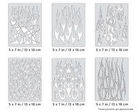 IWATA Artool Flame-o-rama 2 Mini Series Freehand Airbrush Template by Craig Fraser | 758240038498