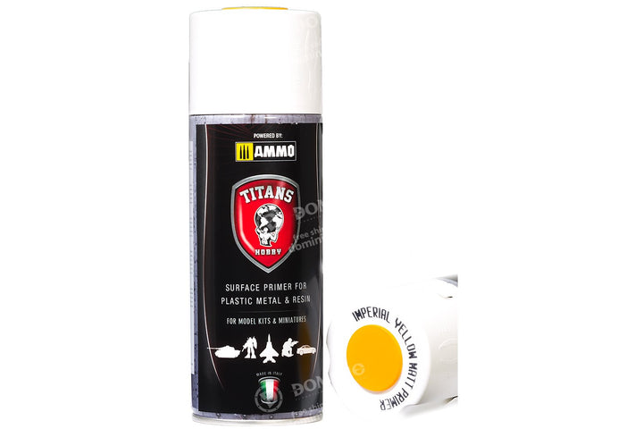 Titans Hobby Imperial Yellow Matt Primer, 400ml Spray | 7426842918885