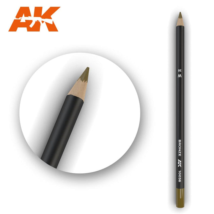 AK Interactive Weathering Pencil - Bronze (Box - 5 Units) | 8436564929372