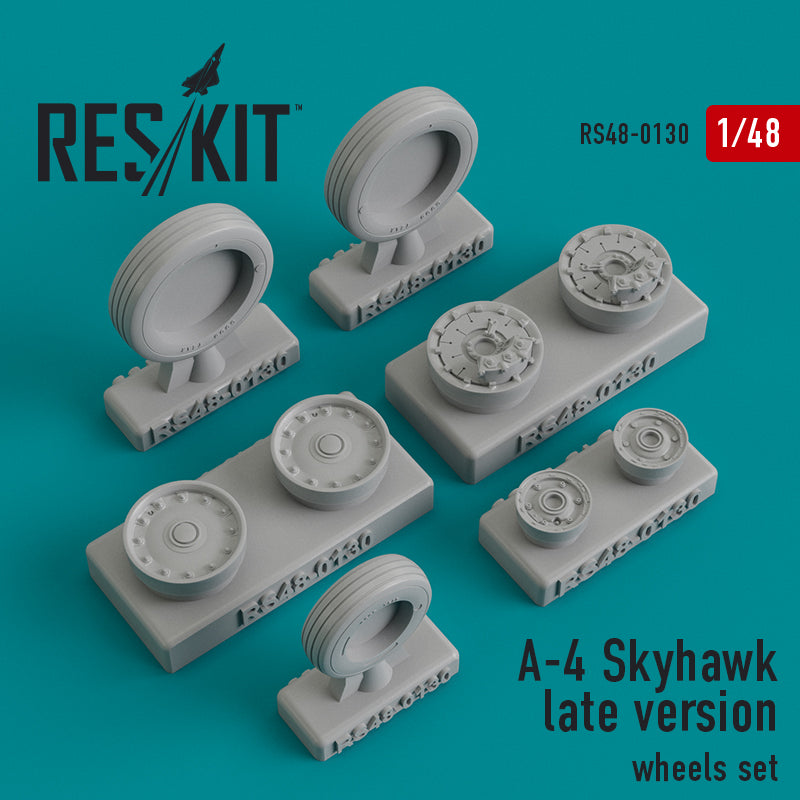 Res/Kit A-4 Skyhawk late version wheels set | 4824594101303