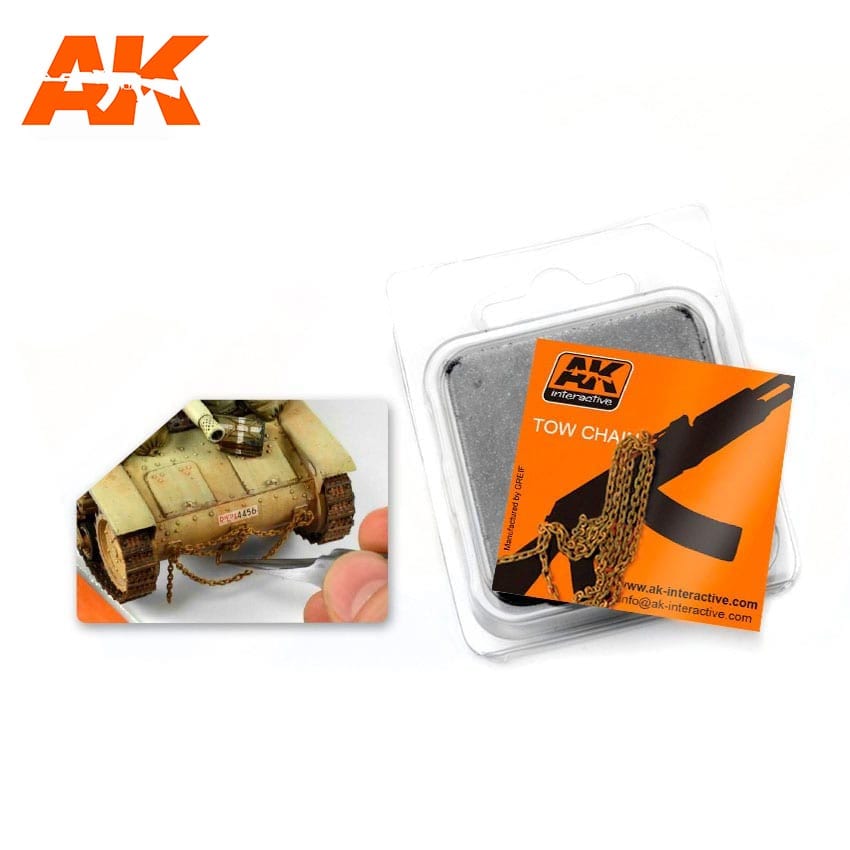AK Interactive Rusty Tow Chain - Big | 8436535572316