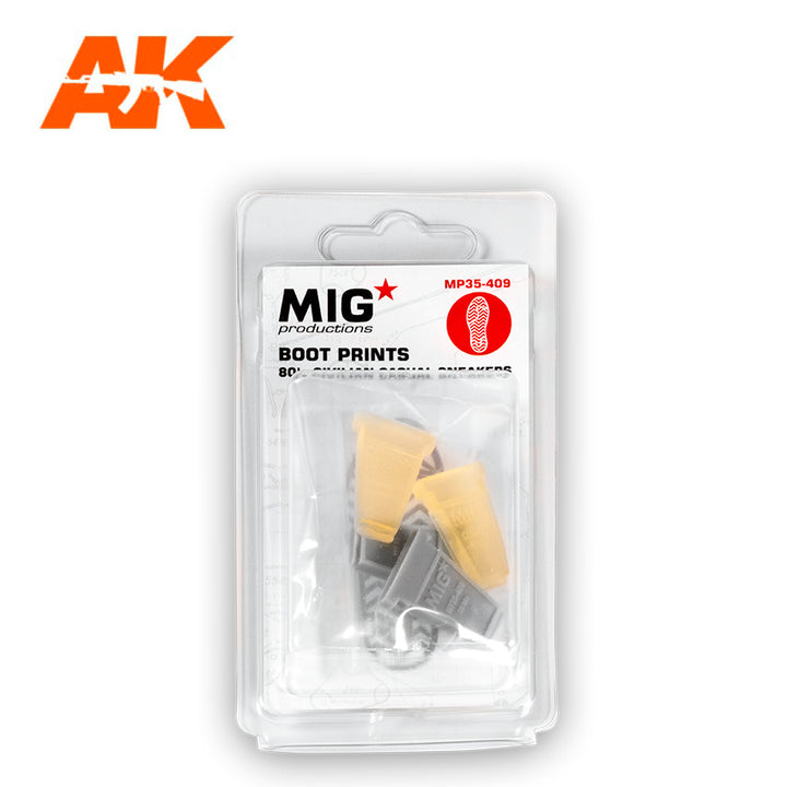 MIG 1/35 Boot Prints 80's Civilian Casual Sneakers | 8435568304970