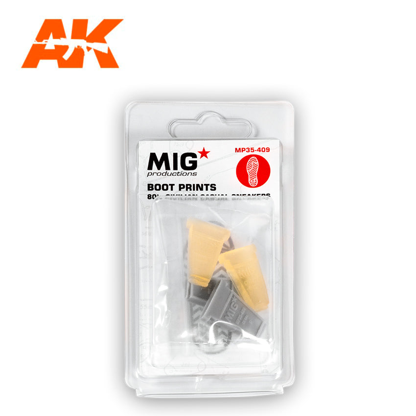 MIG 1/35 Boot Prints 80's Civilian Casual Sneakers | 8435568304970