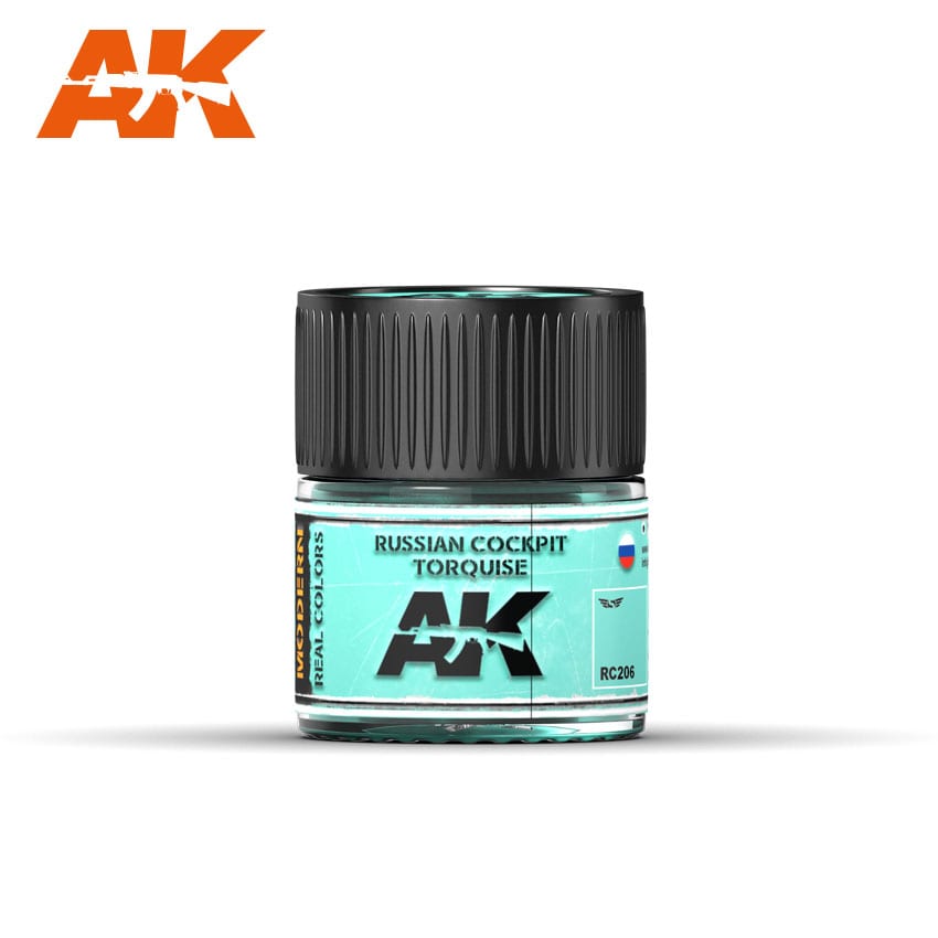 AK Interactive Real Colors Russian Cockpit Torquise 10ml | 8436564925077