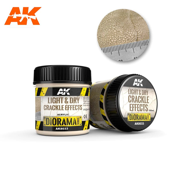 AK Interactive Light & Dry Crackle Effects - 100ml (Acrylic) | 8436564921154