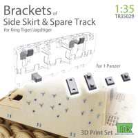 T-Rex Studio 1/35 Brackets of Side Skirt & Spare Track for KingTiger/Jagdtiger | 6973984750329