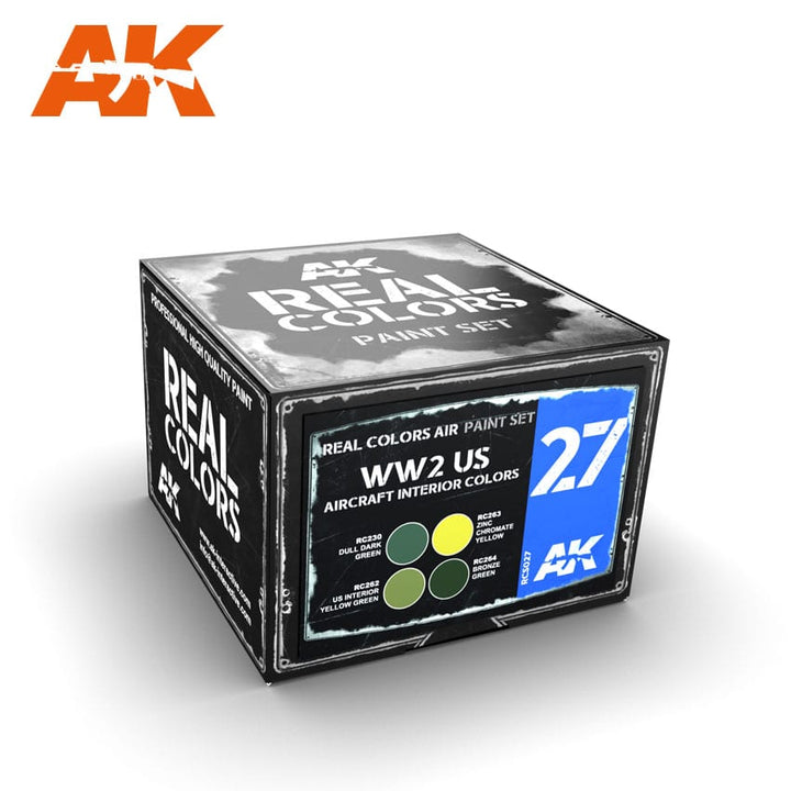 AK Interactive Real Colors WW2 US Aircraft Interior Colors | 8436564929938