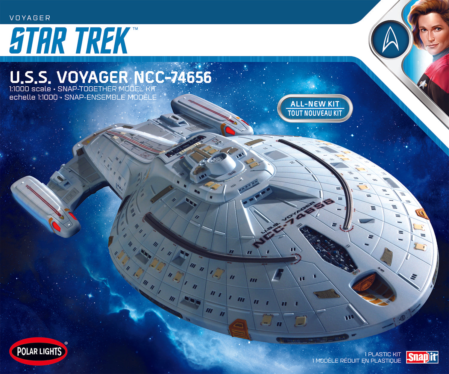 Polar Lights 1/1000 Star Trek USS Voyager Snap | 849398043608