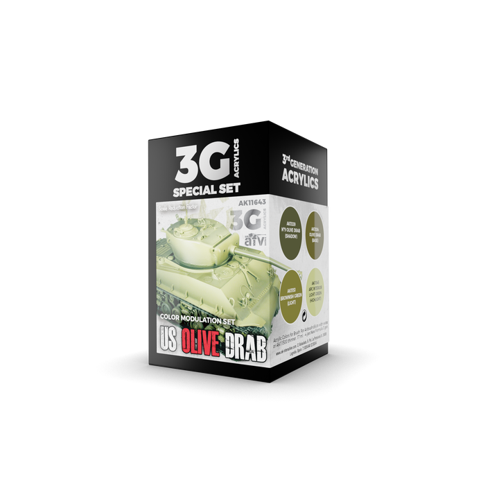 AK Interactive 3G Modulation US Olive Drab | 8435568310650