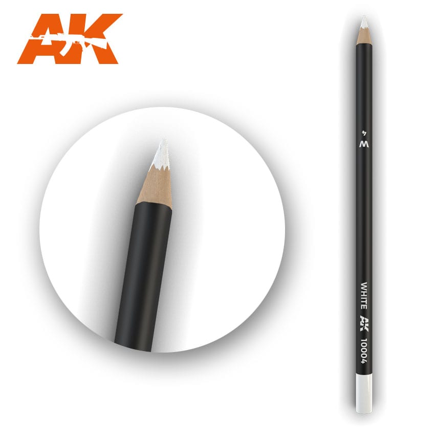 AK Interactive Weathering Pencil - White (Box - 5 Units) | 8436564929051