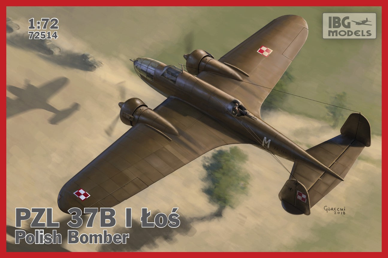 IBG Models 1/72 PZL. 37 B I Los – Polish Bomber Plane | 5907747901216
