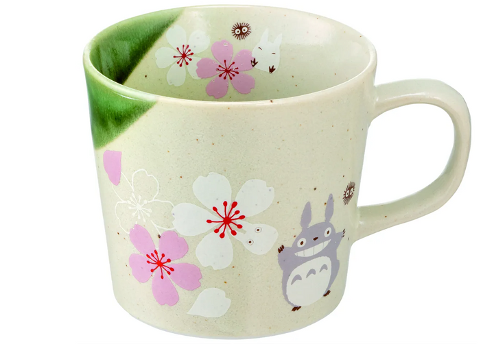 Skater Totoro Traditional Japanese Dish Series - Mug (Sakura/Cherry Blossom) "My Neighbor Totoro" | 4973307544187