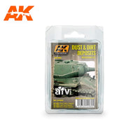 AK Interactive Dust And Dirt Deposits Weathering Set | 8436535575102