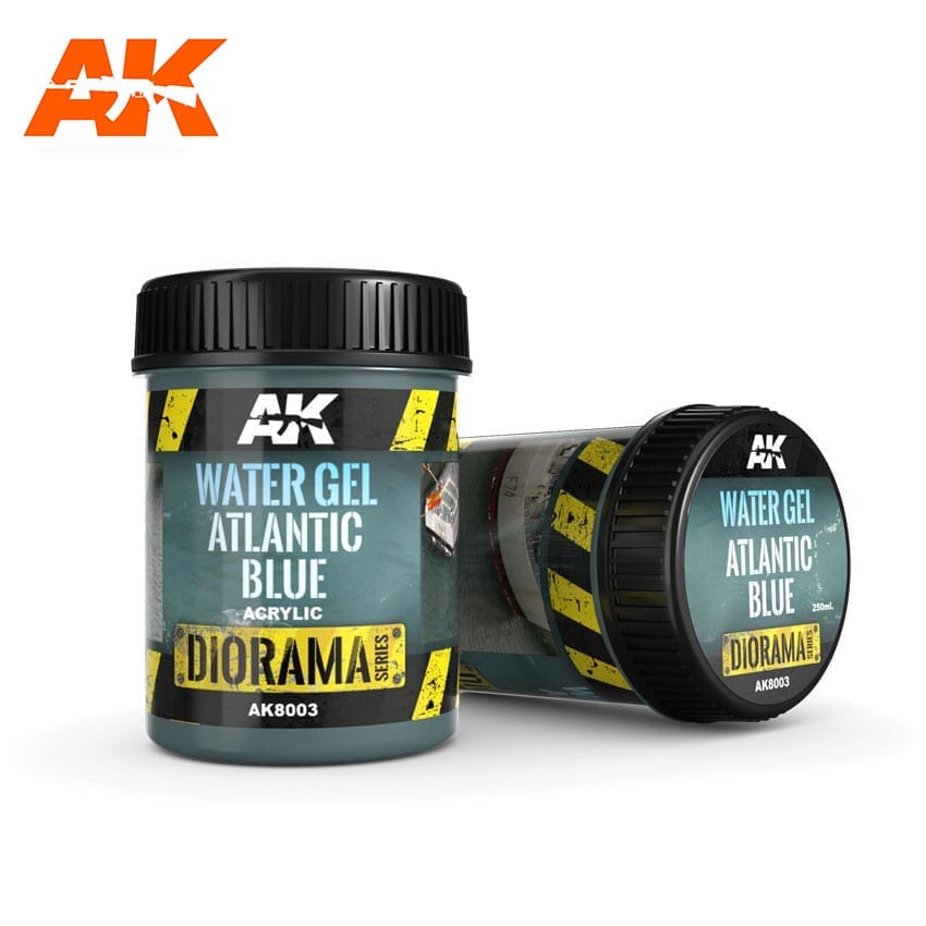 AK Interactive Water Gel Atlantic Blue - 250ml (Acrylic) | 8436564920850