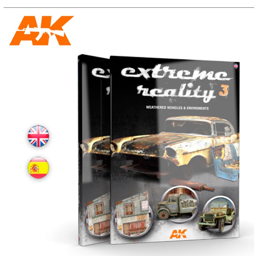 AK Interactive Extreme Reality 3 - Weathered vehicles and environments - English | 8436564926265