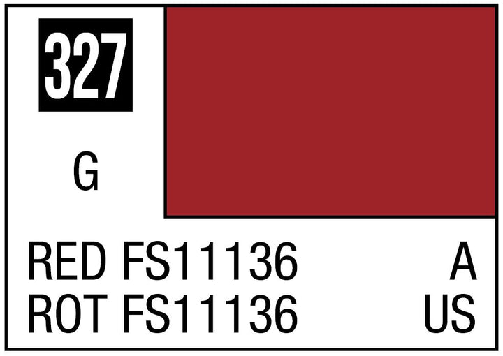 Mr Hobby Mr. Color 327 Red FS11136 (Gloss/Aircraft) - 10ml | 4973028735130