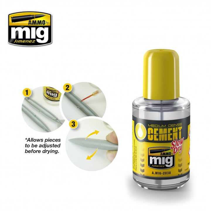 Ammo Mig Medium Dense Cement Slow Dry 30ml | 8432074020387