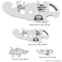 IWATA Artool The Big Shield Special Edition Set Freehand Airbrush Template by Gabe McCubbin | 758240003182