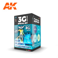 AK Interactive Wargame Color Set Blue Plasma And Glowing Effects | 8435568328549