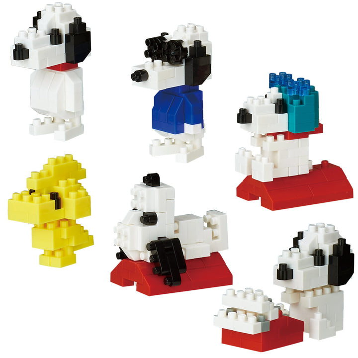 Nanoblock Mininano Series PEANUTS Assortment 1, Blind Box of 6 | 4972825216484