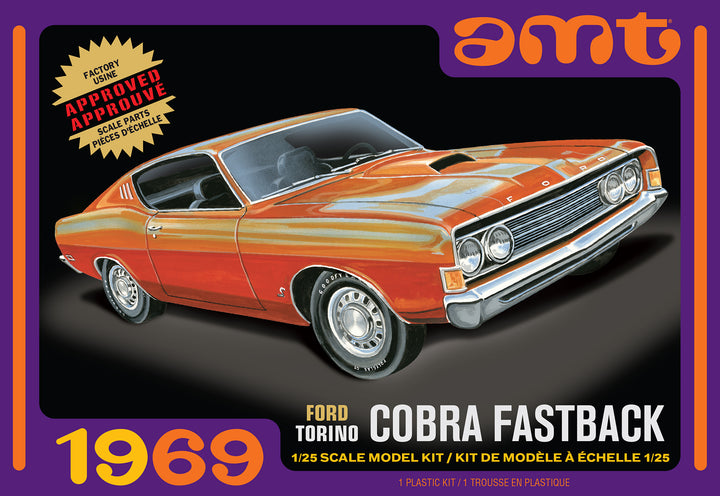 AMT 1/25 1969 Ford Torino Cobra Fastback 2T | 849398043370