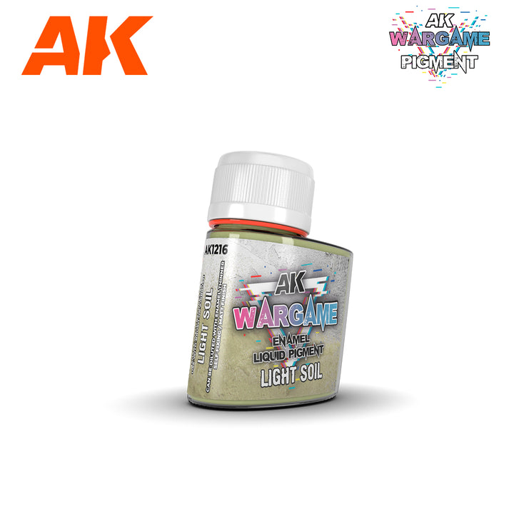 AK Interactive Wargame Enamel Liquid Pigments Light Soil 35ml | 8435568330900