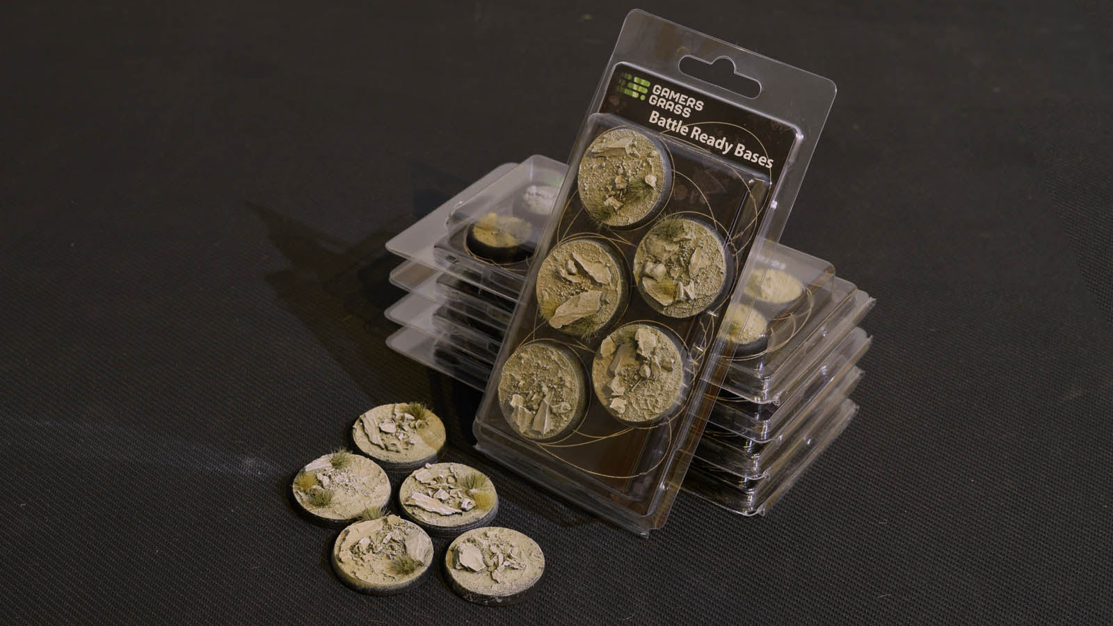 Gamers Grass Battle Ready Bases - Arid Steppe - Round 40mm (x5) | 738956788634