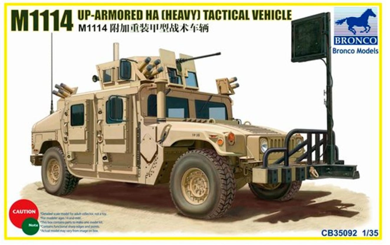 Bronco Models 1/35 M1114 Up-Armoured HA Heavy Tactical Vehicle Model Kit | 4544032680176
