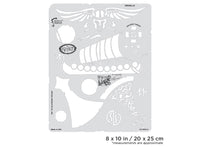 IWATA Artool Viking FX Vahalla Freehand Airbrush Template by Craig Fraser | 758240150855