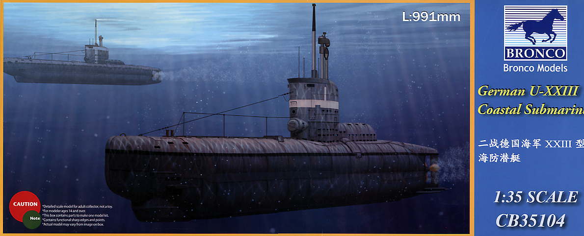 Bronco Models 1/35 German U- XXIII Coastal Submarine | 4544032692292