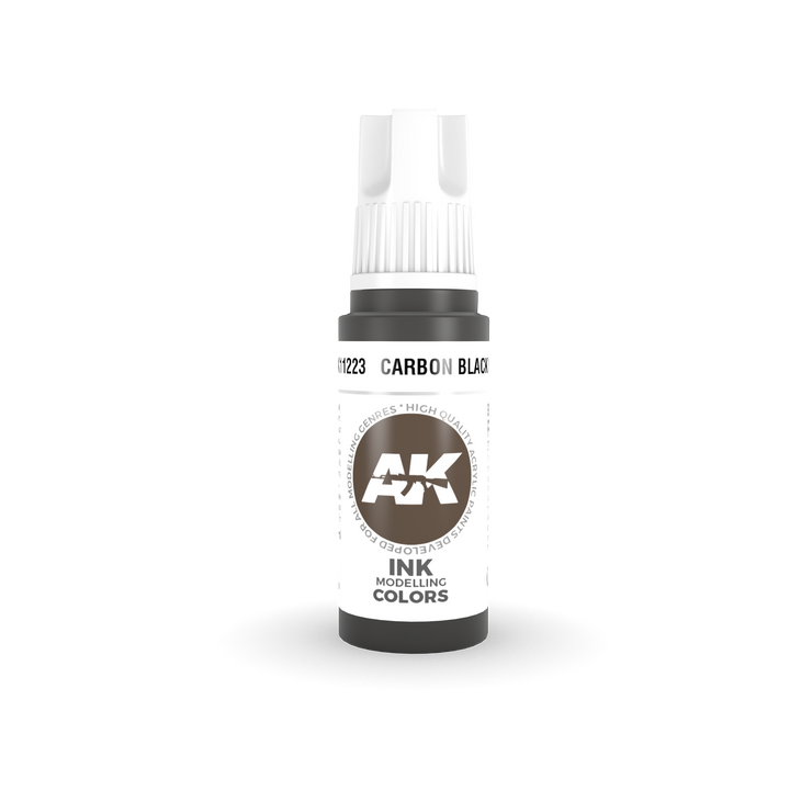 AK Interactive 3G Acrylic Carbon Black INK 17ml | 8435568304567