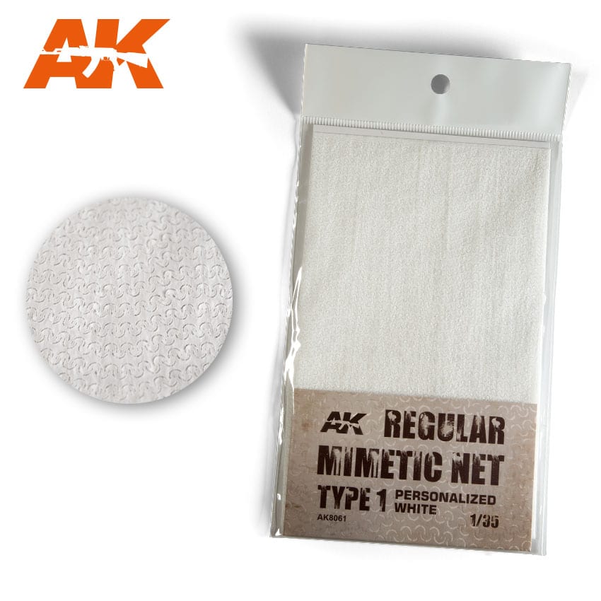 AK Interactive Regular Camouflage Net Type 1 Personalized White | 8436564928450