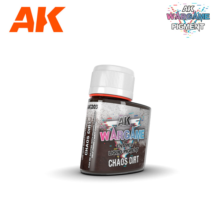 AK Interactive Wargame Enamel Liquid Pigments Chaos Dirt 35ml | 8435568330511