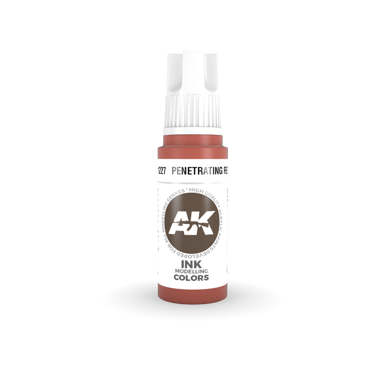 AK Interactive 3G Acrylic Penetrating Red INK 17ml | 8435568304604