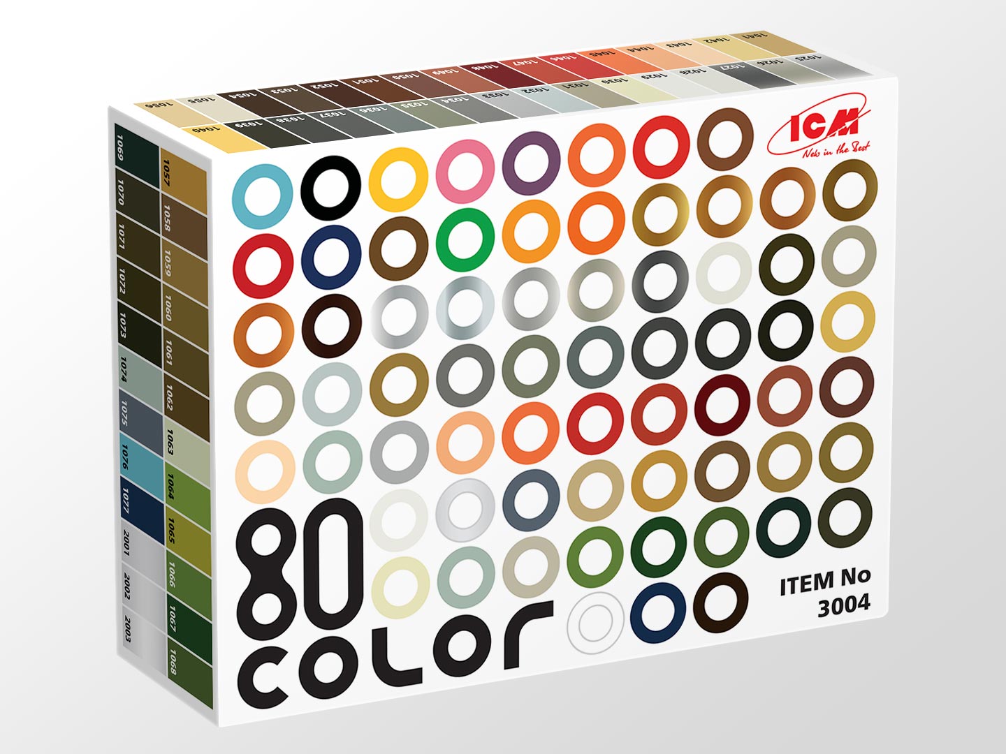 ICM Acrylic Paint Set (80 jars) | 4823044408344