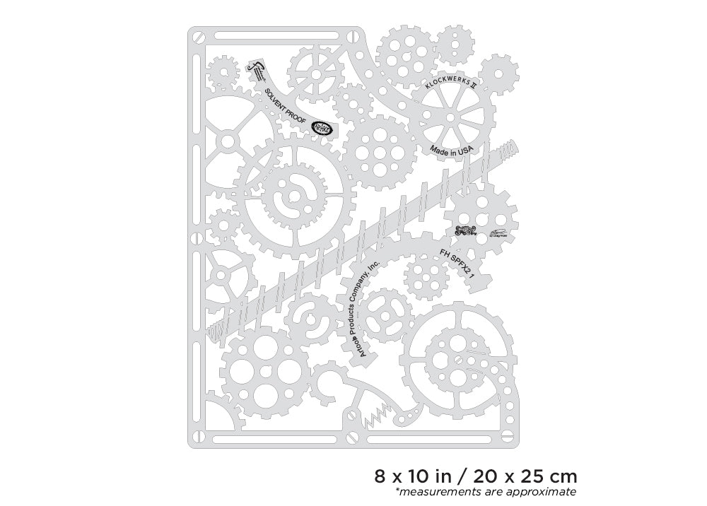 IWATA Artool Steampunk FX2 Klockwerks II Freehand Airbrush Template by Craig Fraser | 758240180913