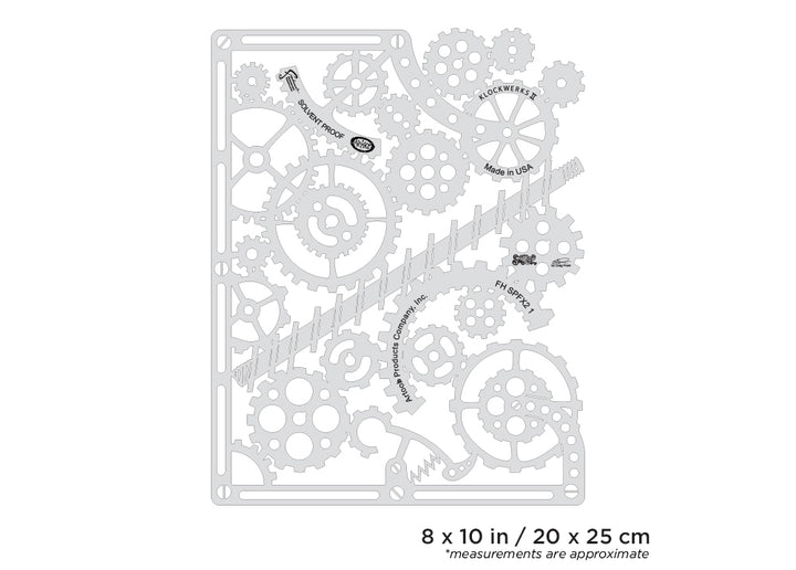 IWATA Artool Steampunk FX2 Klockwerks II Freehand Airbrush Template by Craig Fraser | 758240180913