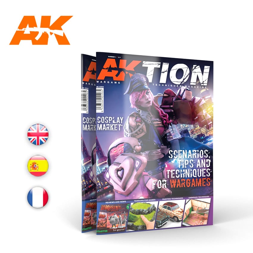AK Interactive AKTION No.1 - The Wargame Magazine - English | 8436564924964