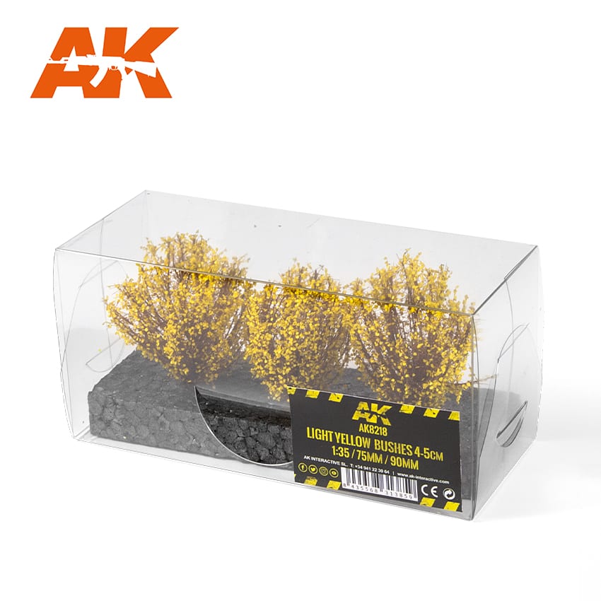 AK Interactive Light Yellow Bushes 4-6 cm | 8435568313859