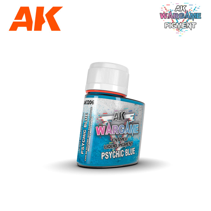 AK Interactive Wargame Enamel Liquid Pigments Psychic Blue 35ml | 8435568330542