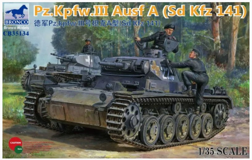 Bronco Models 1/35 Panzerkampfwagen III Ausf. A (Sd Kfz 141) German Tank | 4544032714529
