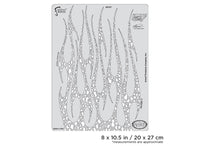 IWATA Artool Flame-o-rama 2 Spot Freehand Airbrush Template by Craig Fraser | 758240038474