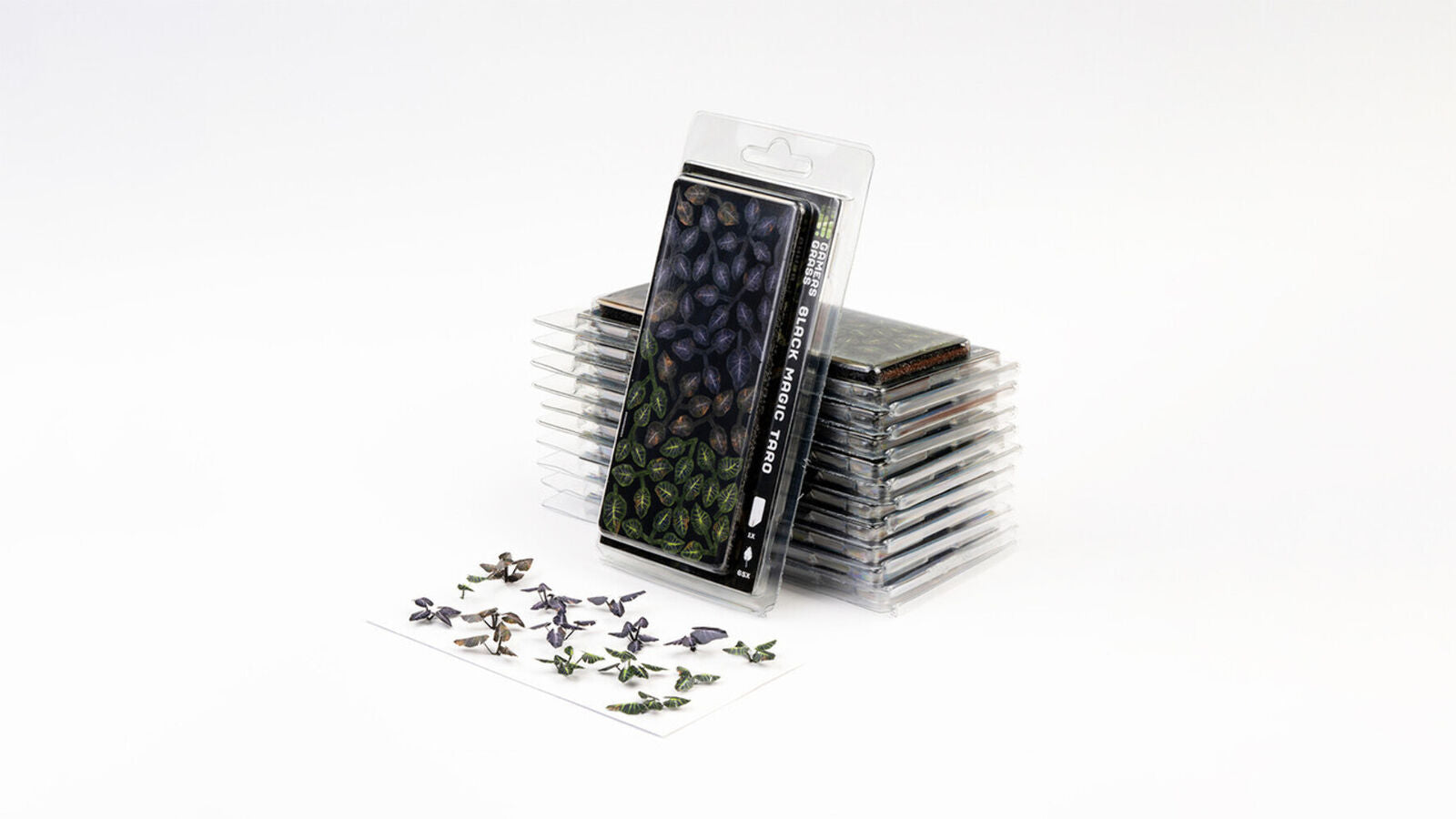 Gamers Grass Static Tuft Laser Plants - Black Magic Taro | 738956790132