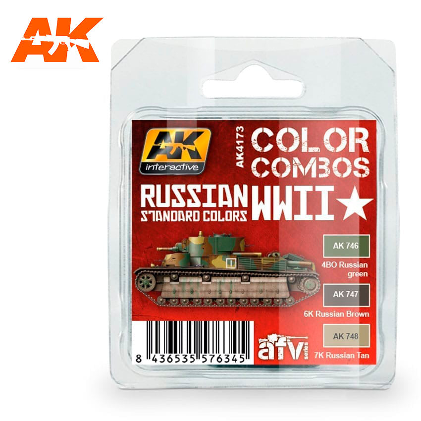 AK Interactive Russian WWII Standard Colors Combo | 8436535576345