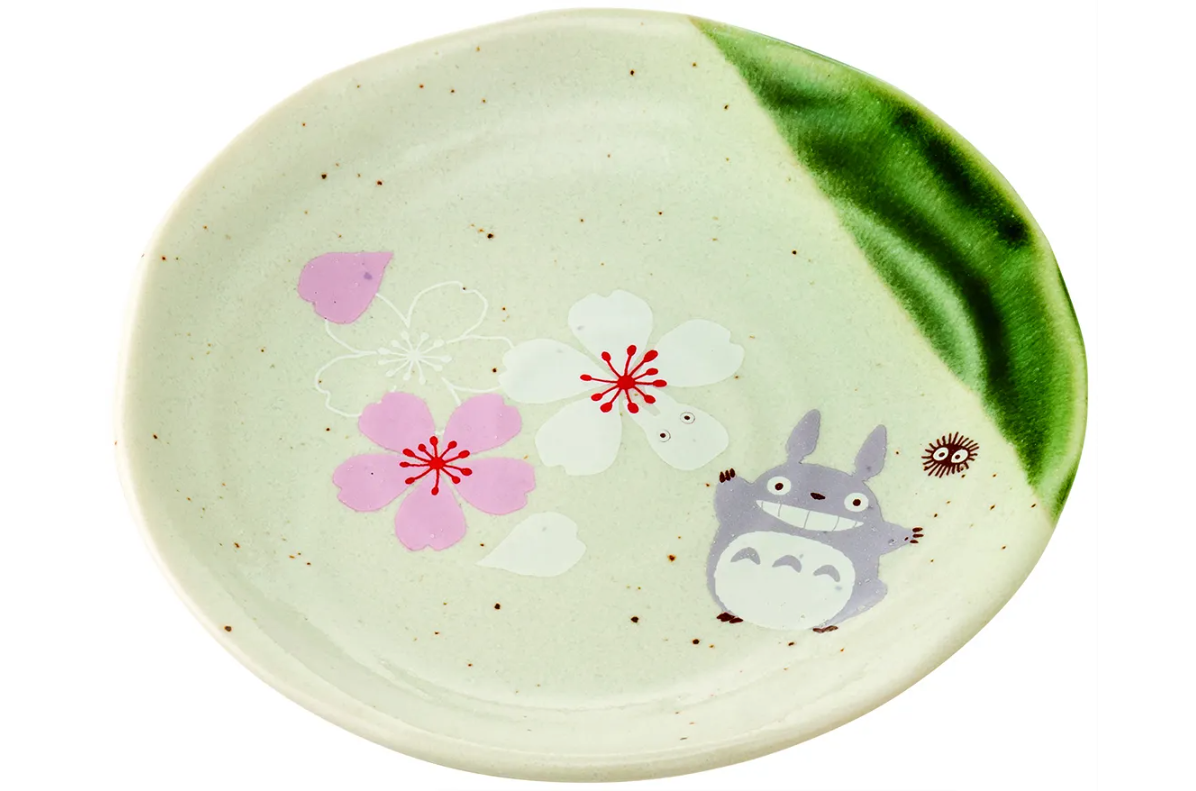 Skater Totoro Traditional Japanese Dish Series - Small Plate (Sakura/Cherry Blossom) "My Neighbor Totoro"