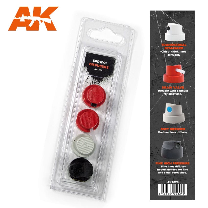 AK Interactive Spray Diffusers Set 2 [Sale ends when item is out of stock] | 8436564928245