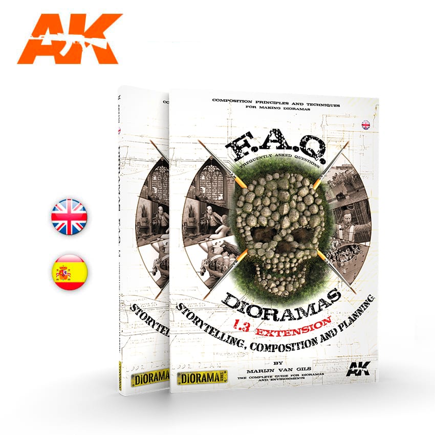 AK Interactive Dioramas FAQ 1.3 Extensión - Historia, Composición y Planificación - Spanish [Sale ends when item is out of stock] | 8435568307803