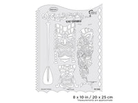 IWATA Artool Tiki Master Tiki Trouble Freehand Airbrush Template by Dennis Mathewson | 758240132844