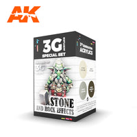 AK Interactive Wargame Color Set Stone And Rock Effects | 8435568328617